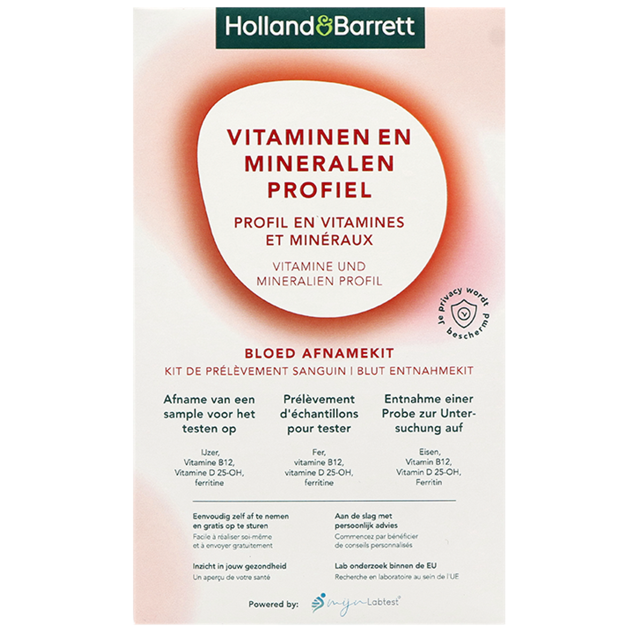 Holland & Barrett Vitaminen en Mineralen Bloedtest - 1 afnamekit