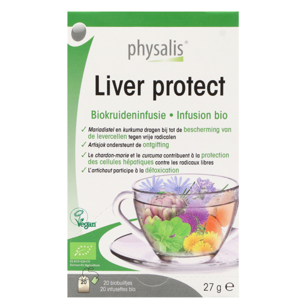 Physalis Liver Protect Kruideninfusie BIO - 20 theezakjes