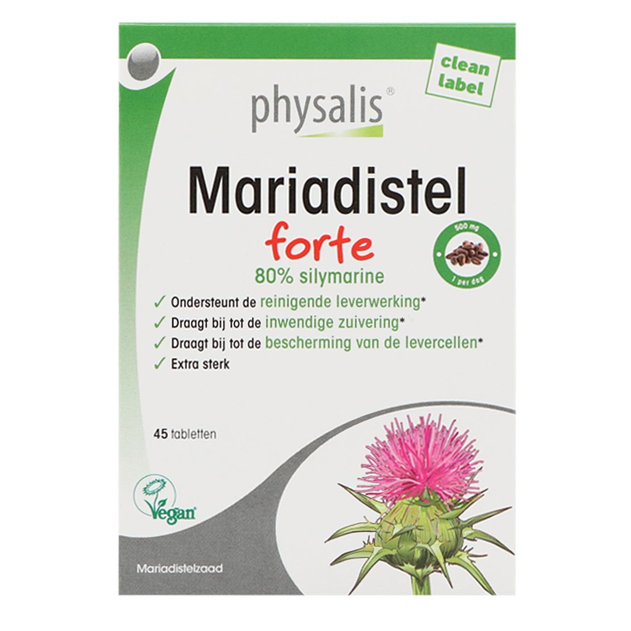 Physalis Mariadistel Forte - 45 tabletten