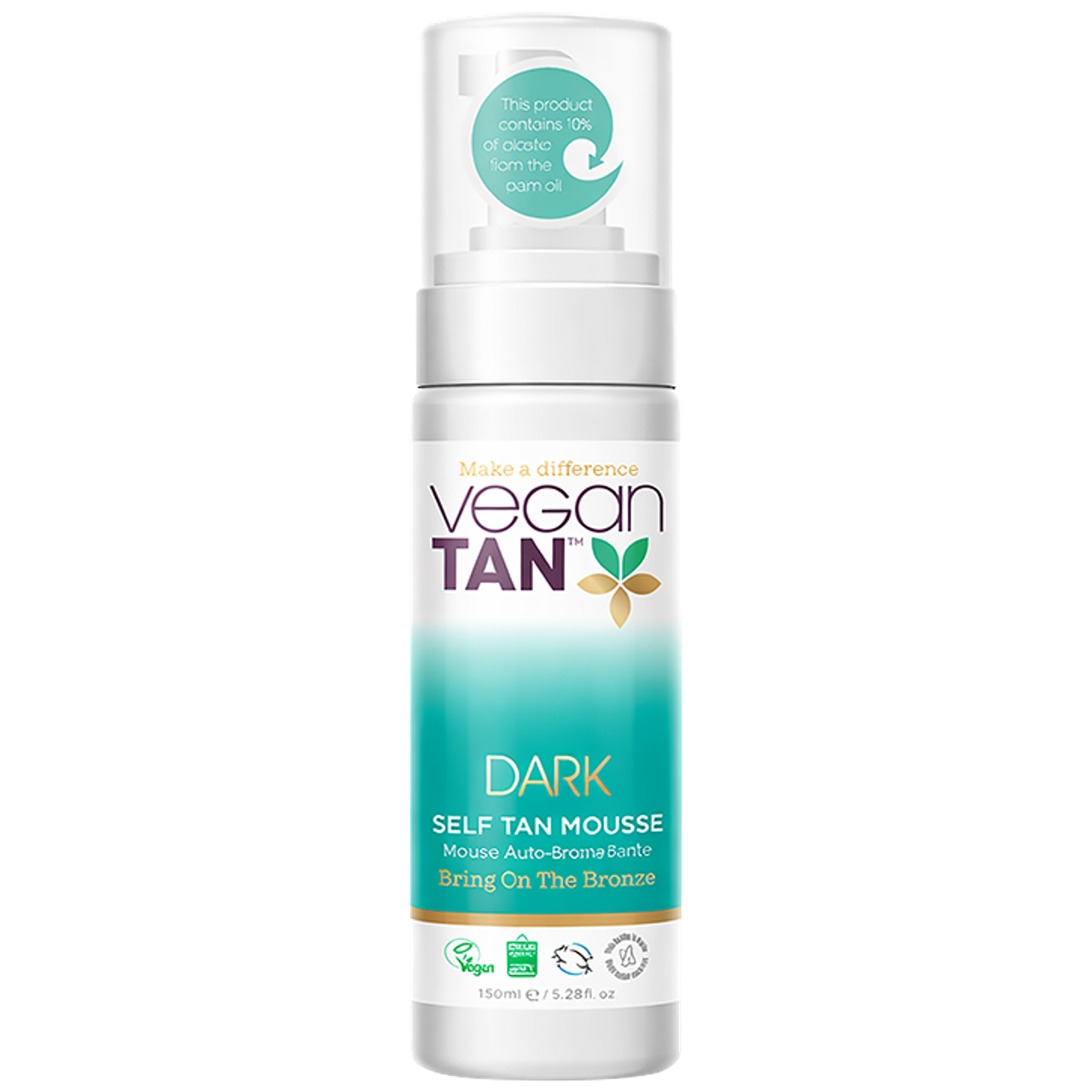 VeganTan Dark Self Tan Mousse - 150ml