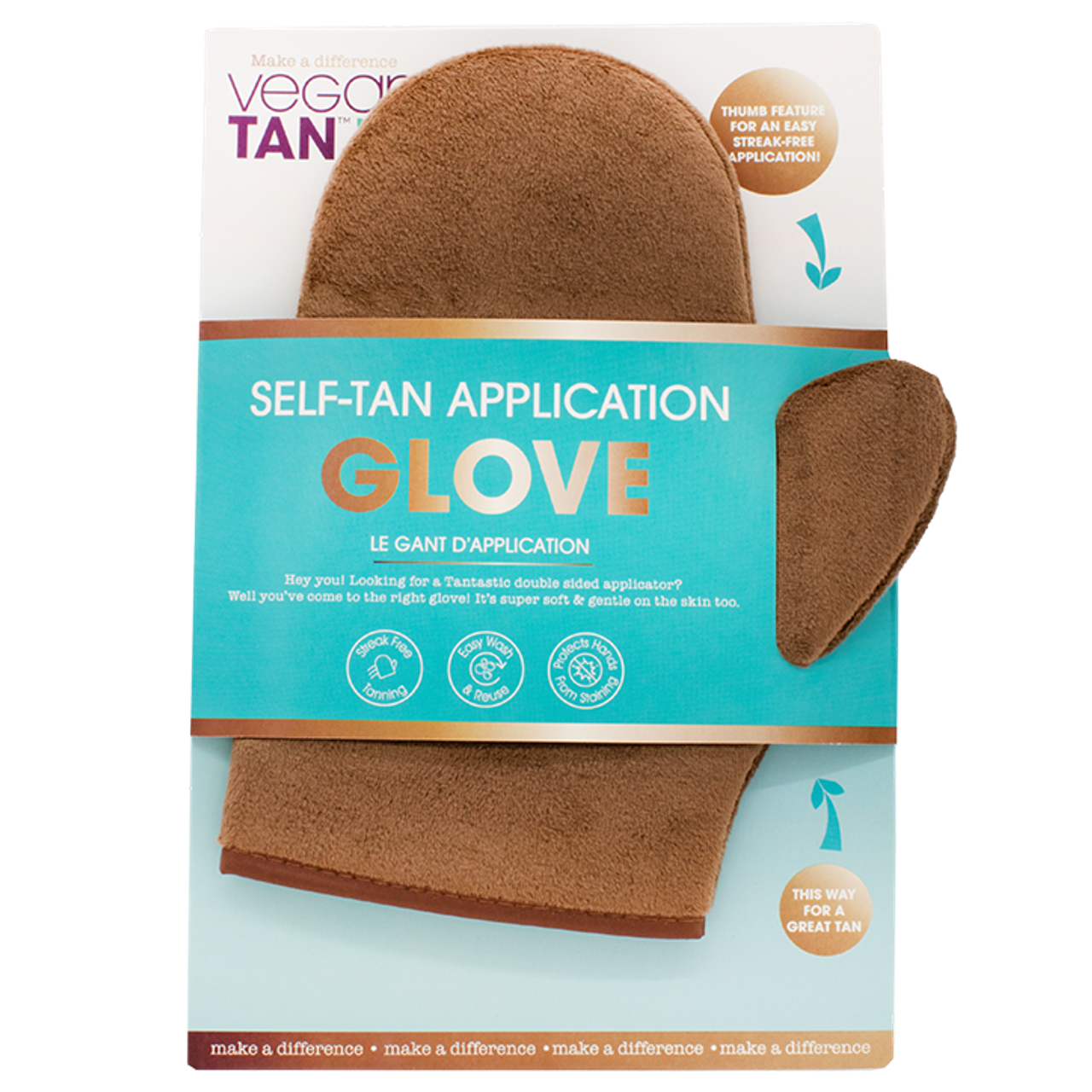 VeganTan Self‑Tan Application Glove - 1 handschoen