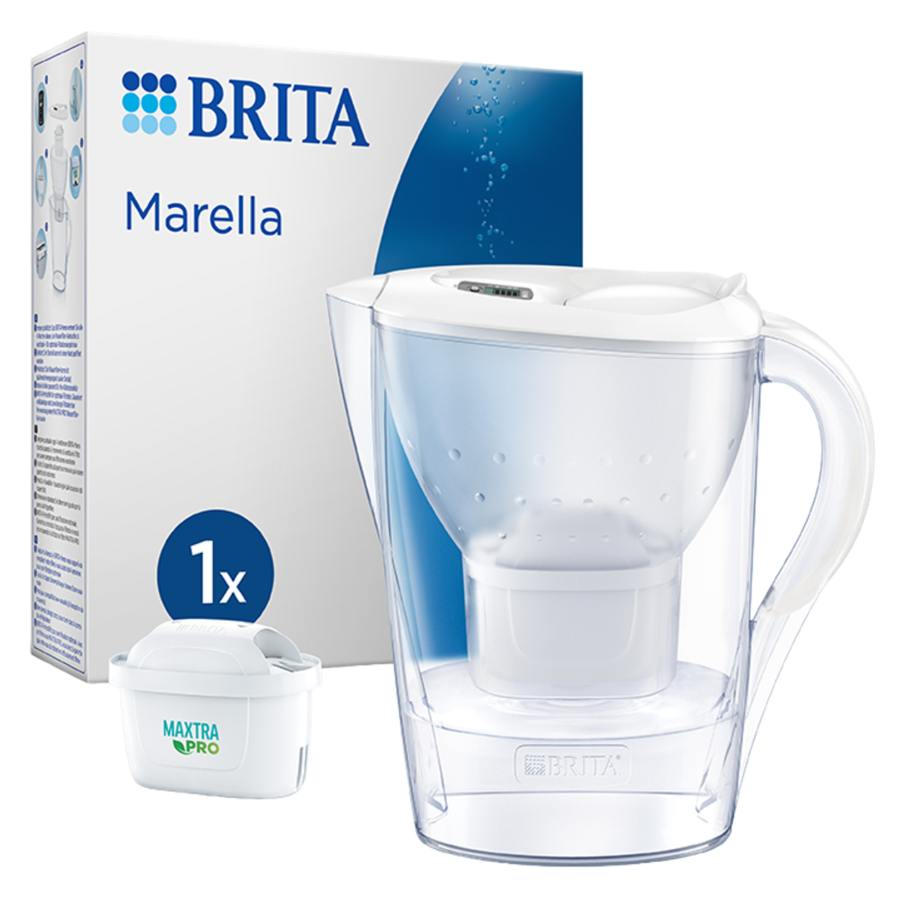 BRITA Waterfilterkan Marella Wit - 2,4L - Incl. Maxtra Pro waterfilter