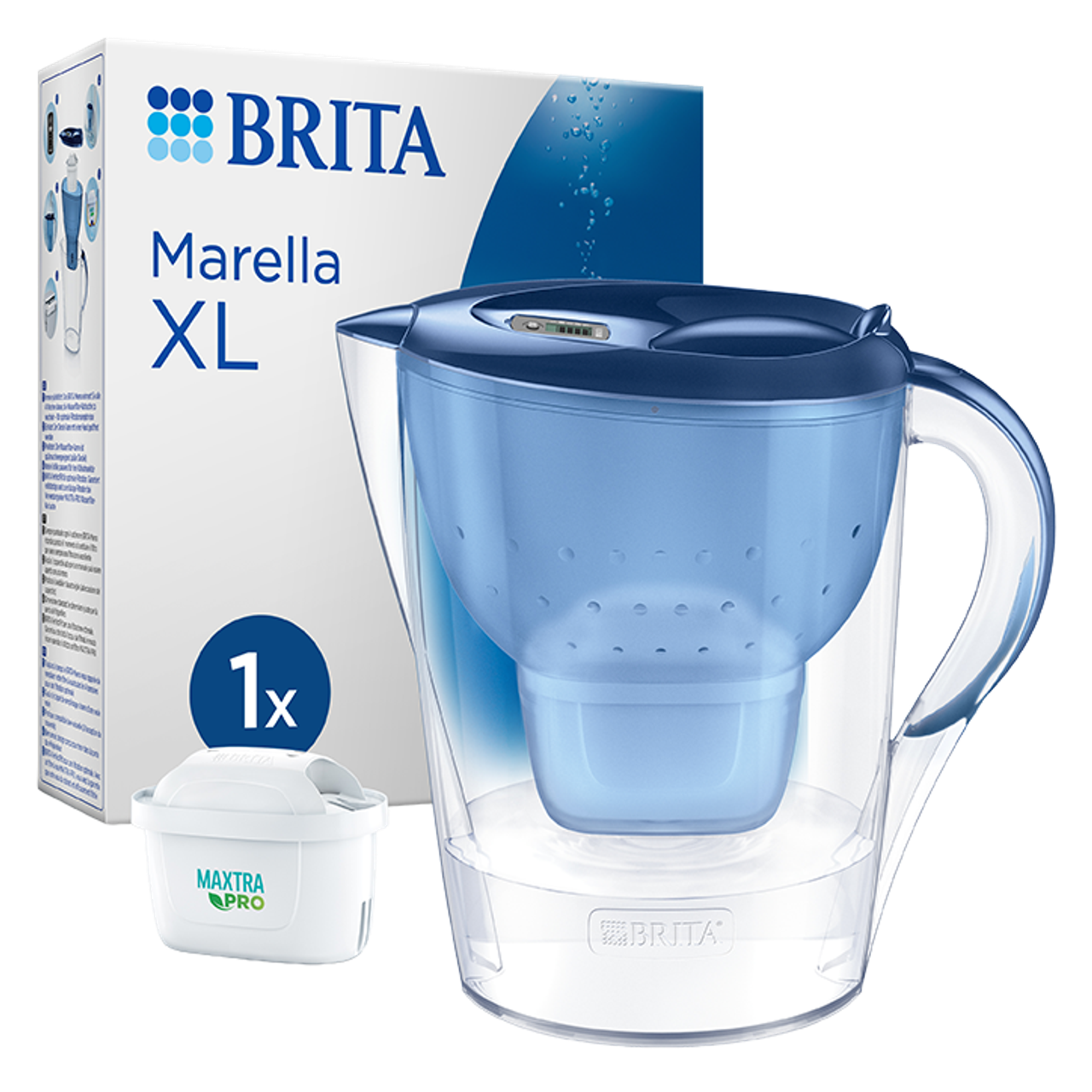 BRITA Waterfilterkan Marella XL Blauw - 3,5L - Incl. Maxtra Pro waterfilter