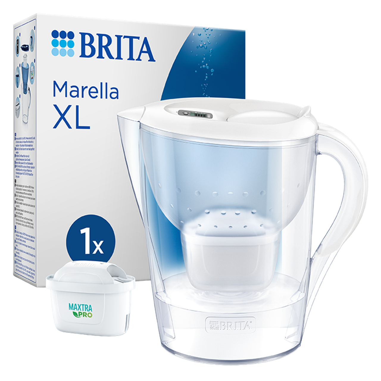 BRITA Waterfilterkan Marella XL Wit - 3,5L - Incl. Maxtra waterfilter