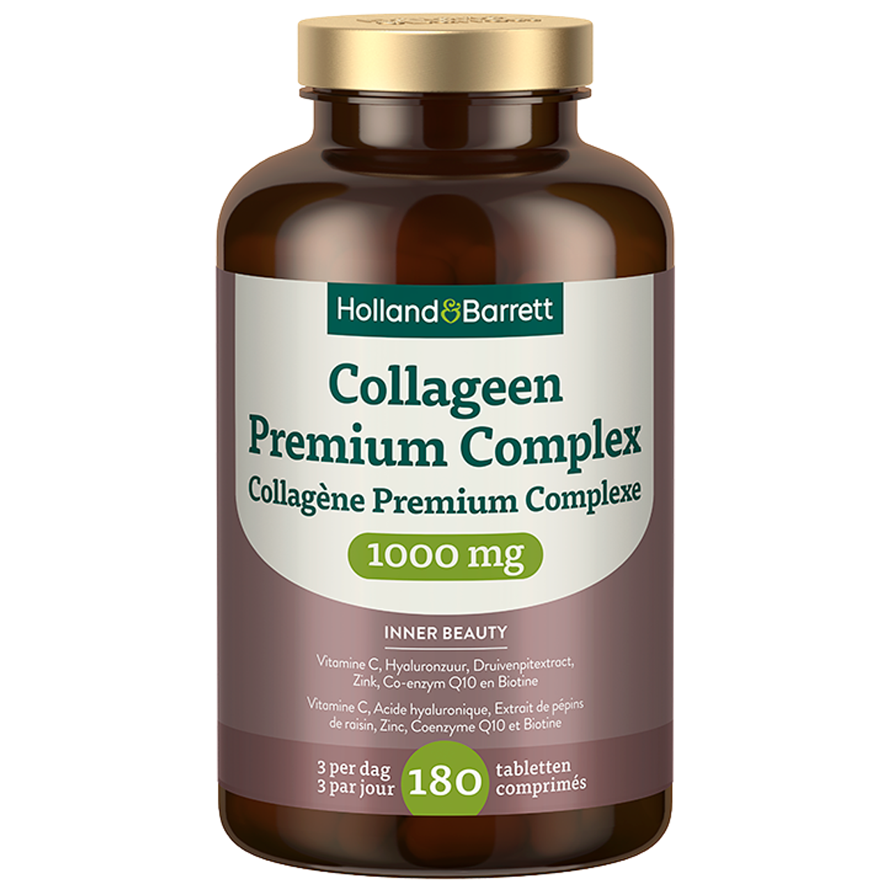 Holland & Barrett Collageen Premium Complex 1000mg - 180 tabletten