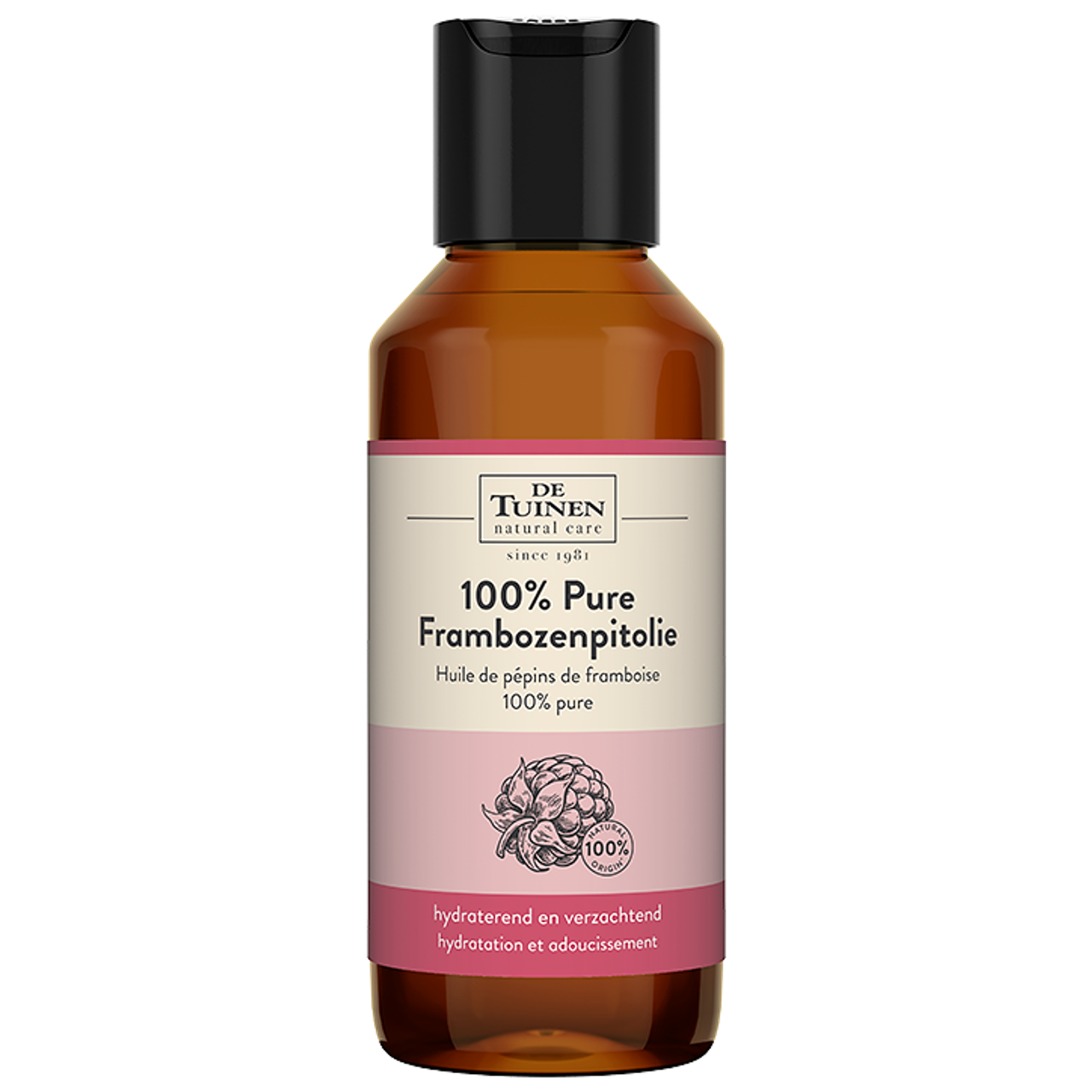 De Tuinen 100% Pure Koudgeperste Frambozenpitolie - 100ml