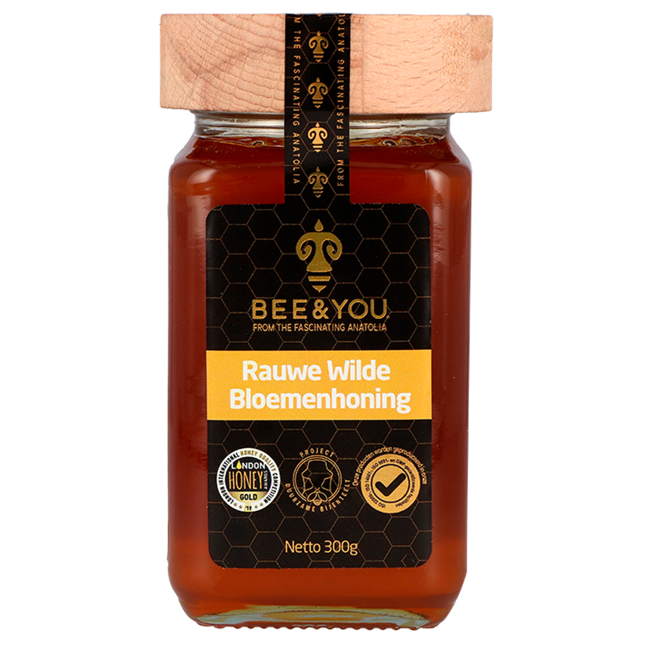 BEE&YOU Rauwe Wilde Bloemenhoning - 300g