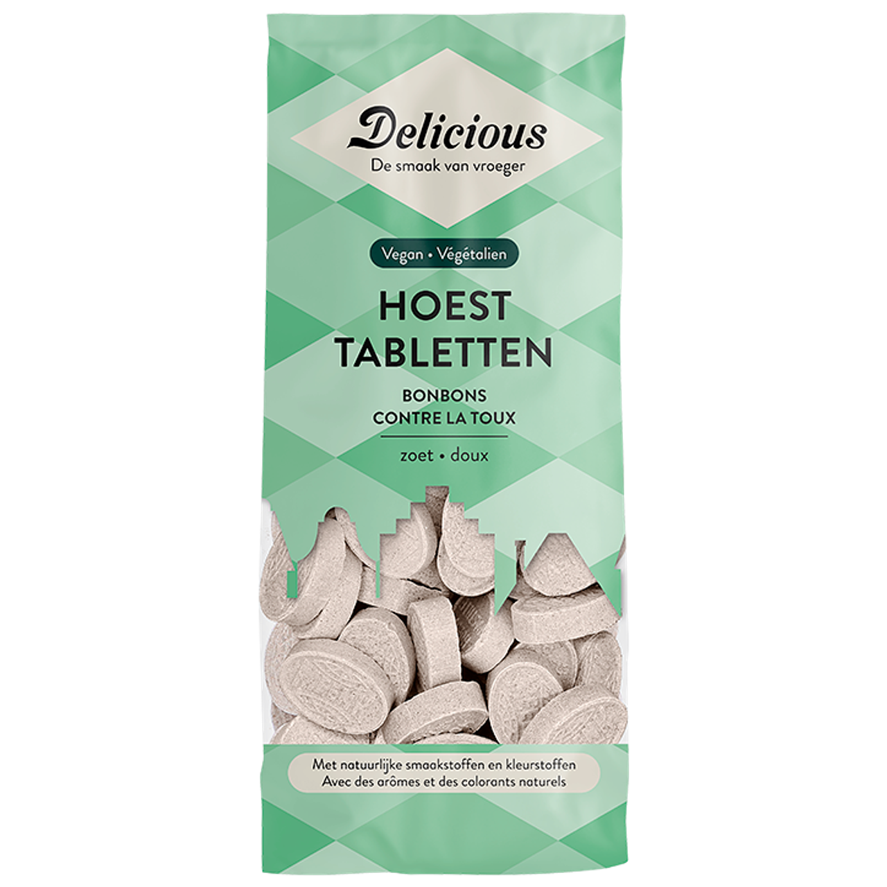 Delicious Vegan Hoesttabletten Bonbons - 150g