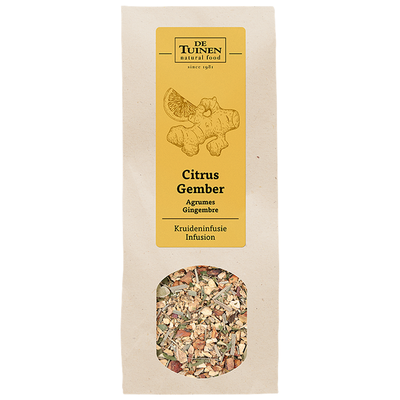 De Tuinen Kruiden Melange Citrus Gember - 100g