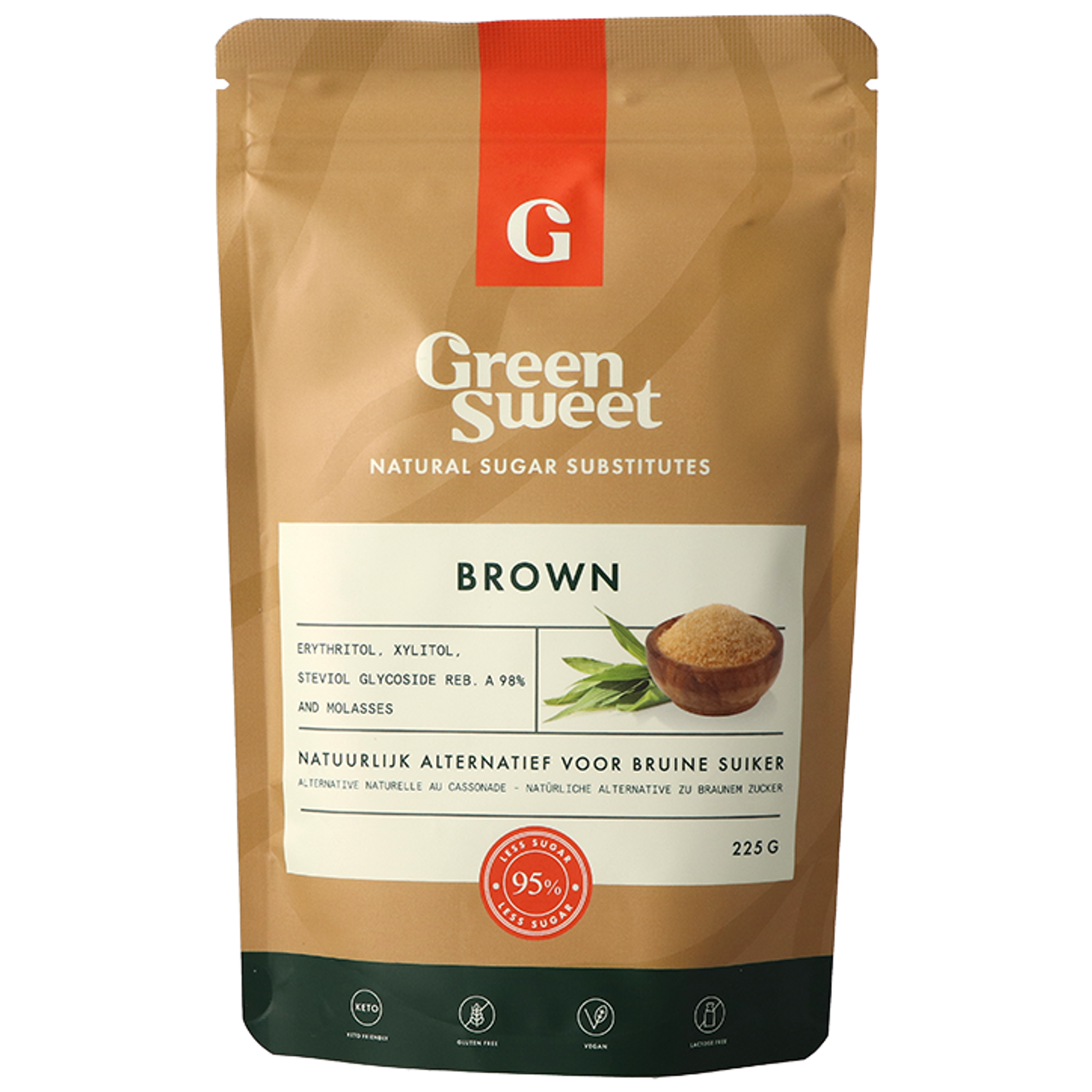 Green Sweet Bruine Suiker Vervanger - 225g