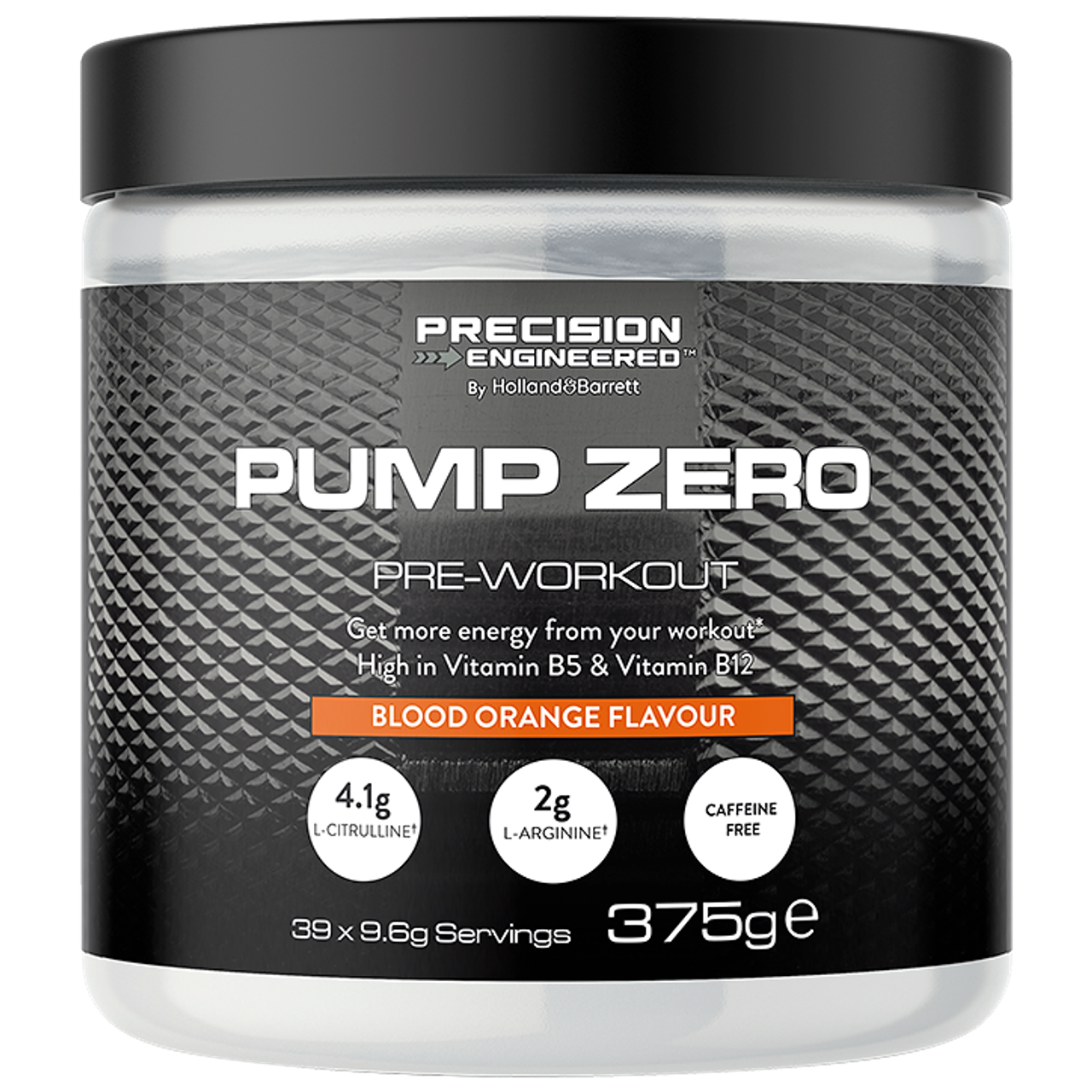 Precision Engineered Pump Zero Pre-Workout Bloedsinaasappelsmaak - 375g