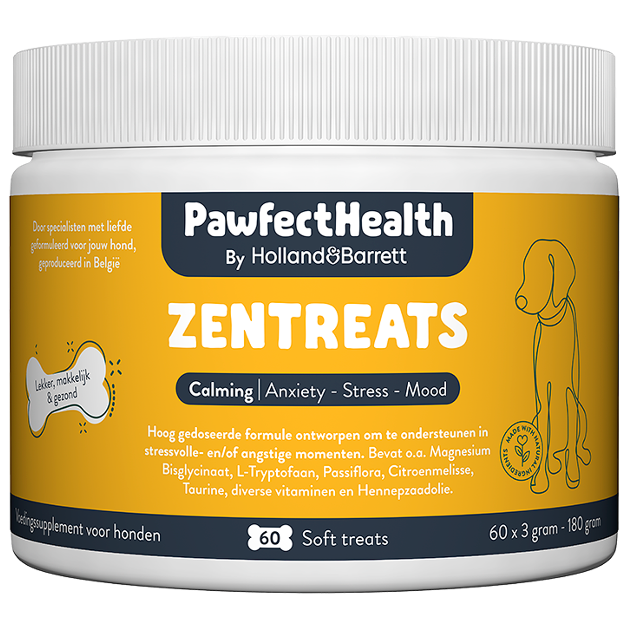 Holland & Barrett PawfectHealth Zentreats Calming Hond - 60 soft treats