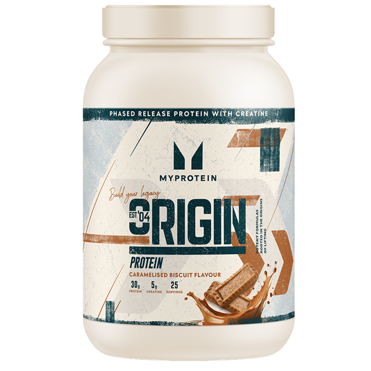 Myprotein Origin Protein + Creatine Caramelised Biscuit - 1.2kg