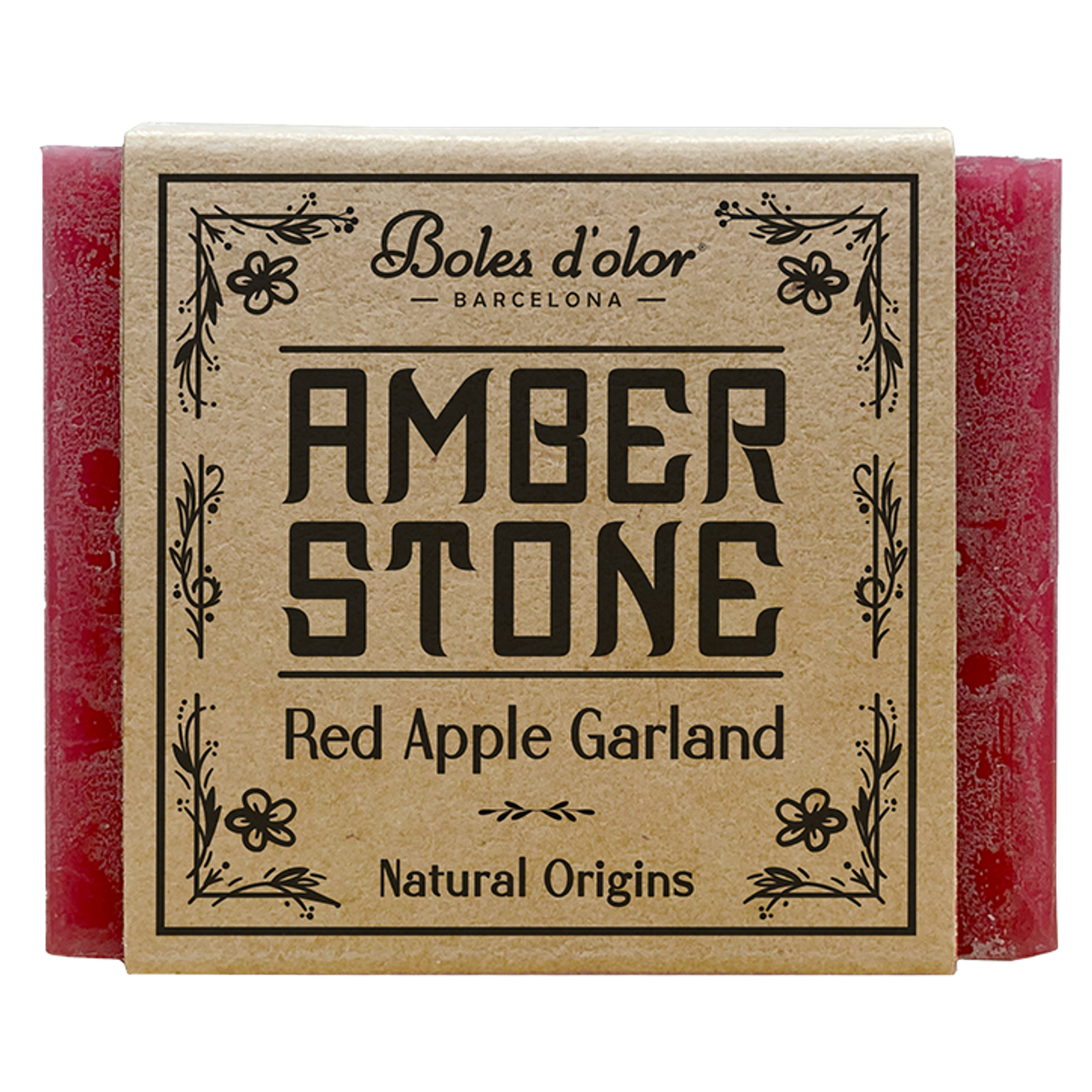 Amber Stone Rode Appel Garlan - 1 stuk