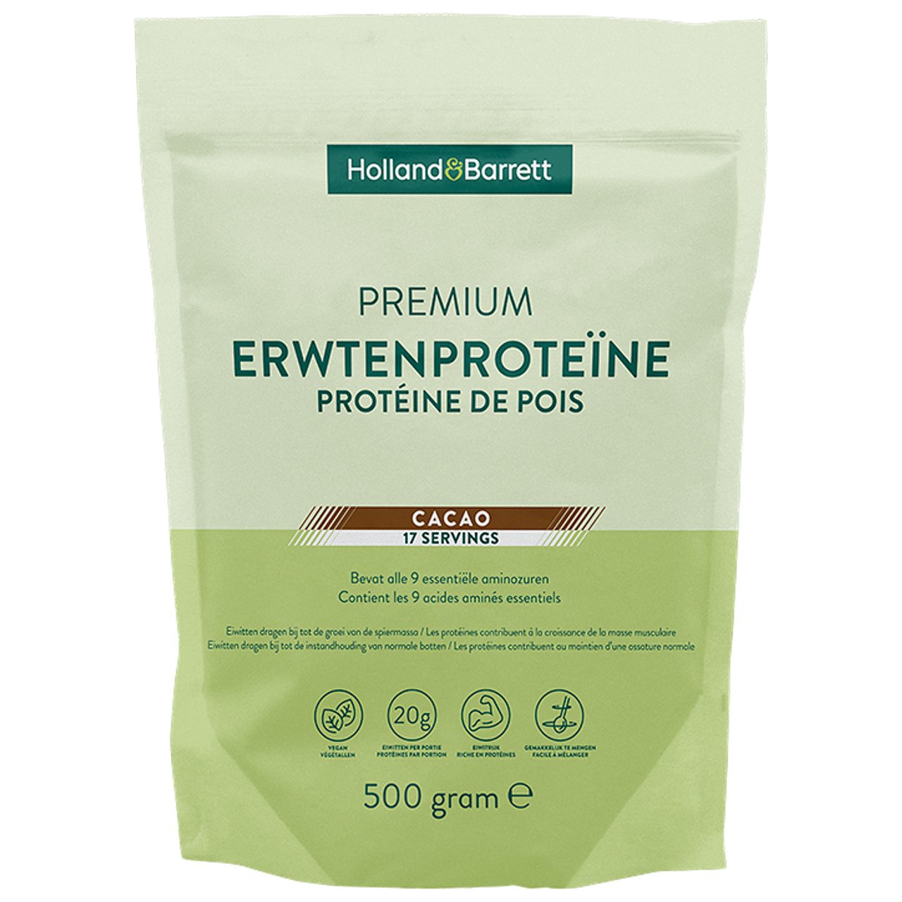 Holland & Barrett Premium Erwtenproteïne Cacao – 500g