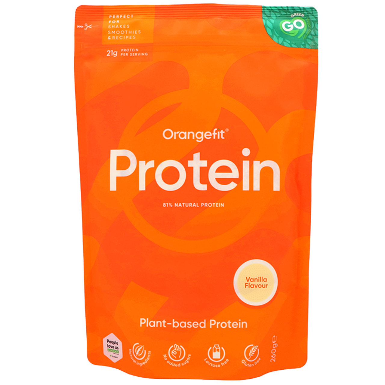 Orangefit Plantaardige Proteïne Vanillesmaak – 260g