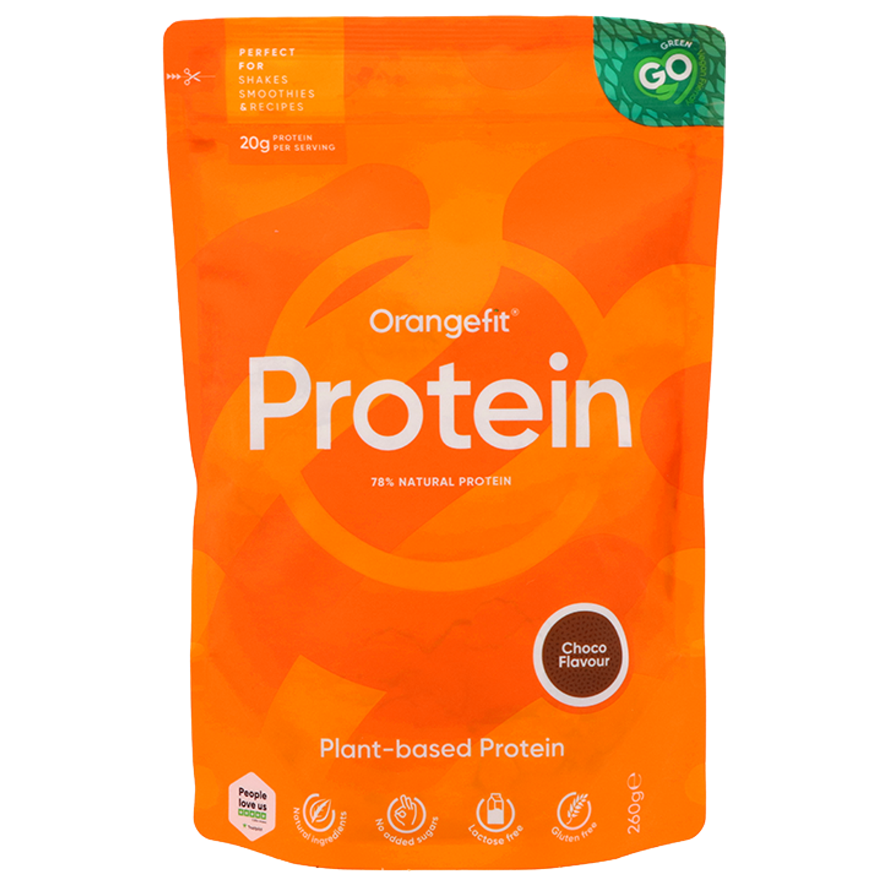 Orangefit Plantaardige Proteïne Chocosmaak – 260g
