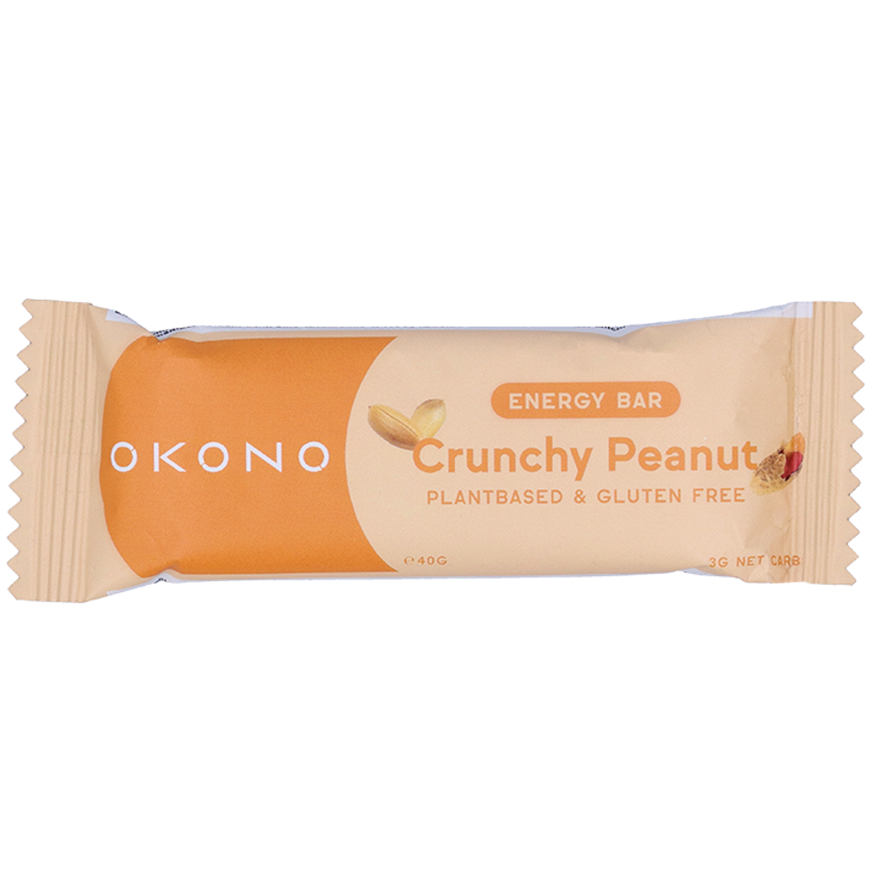 OKONO Energy Bar Crunchy Peanut - 40g