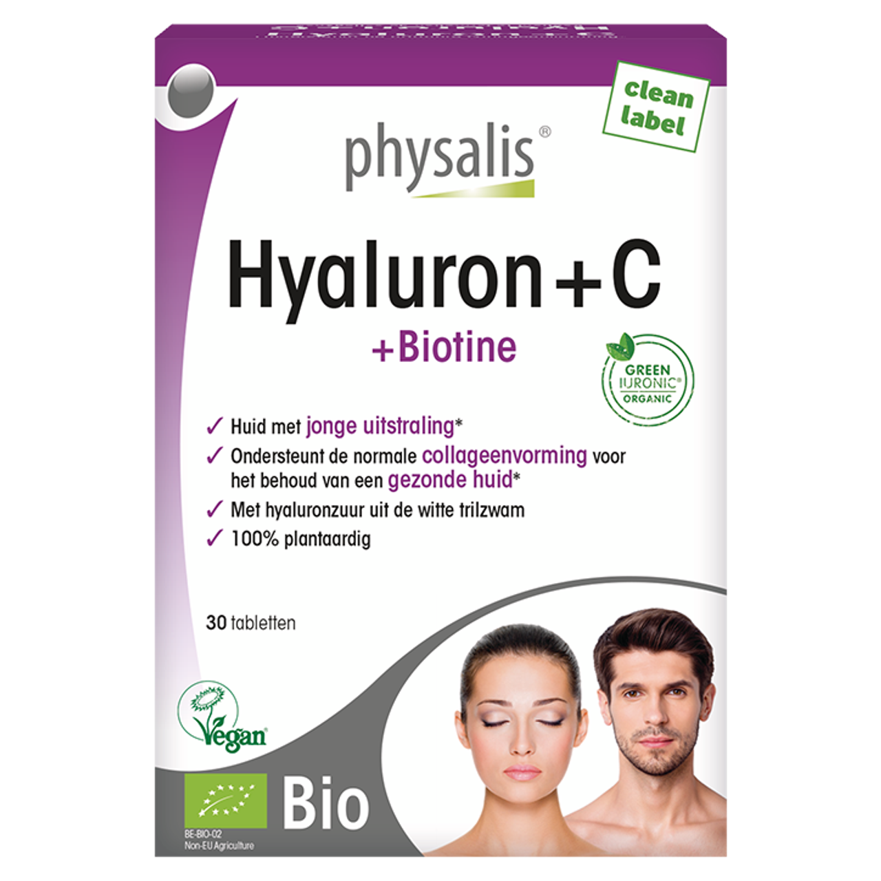 Physalis Hyaluron + C + Biotine - 30 tabletten