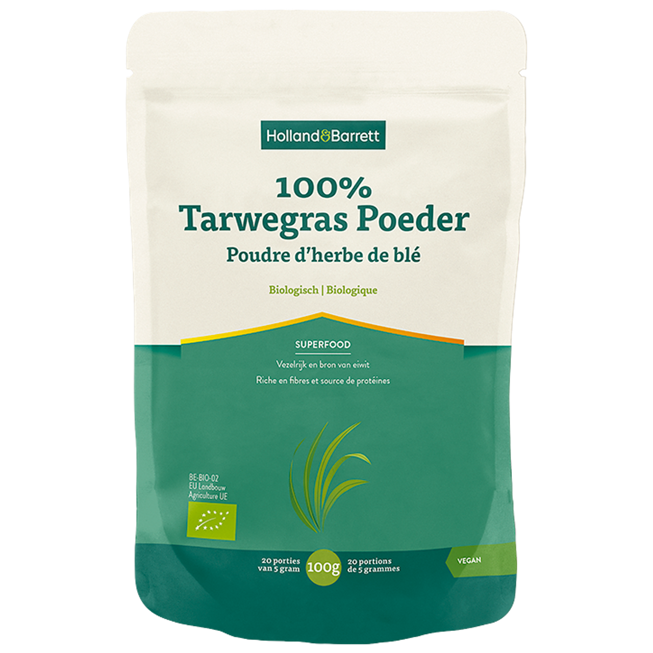 Holland & Barrett 100% Tarwegras Poeder Biologisch - 100g