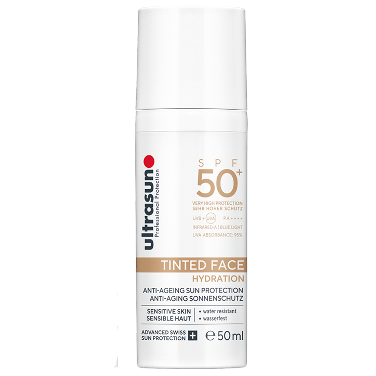 Ultrasun Face Getinte Gezichtscrème Anti-Age SPF50+ - 50ml