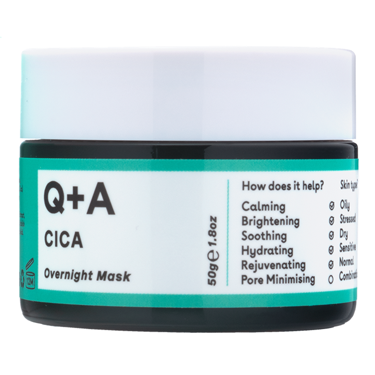 Q+A Cica Overnight Mask - 50g