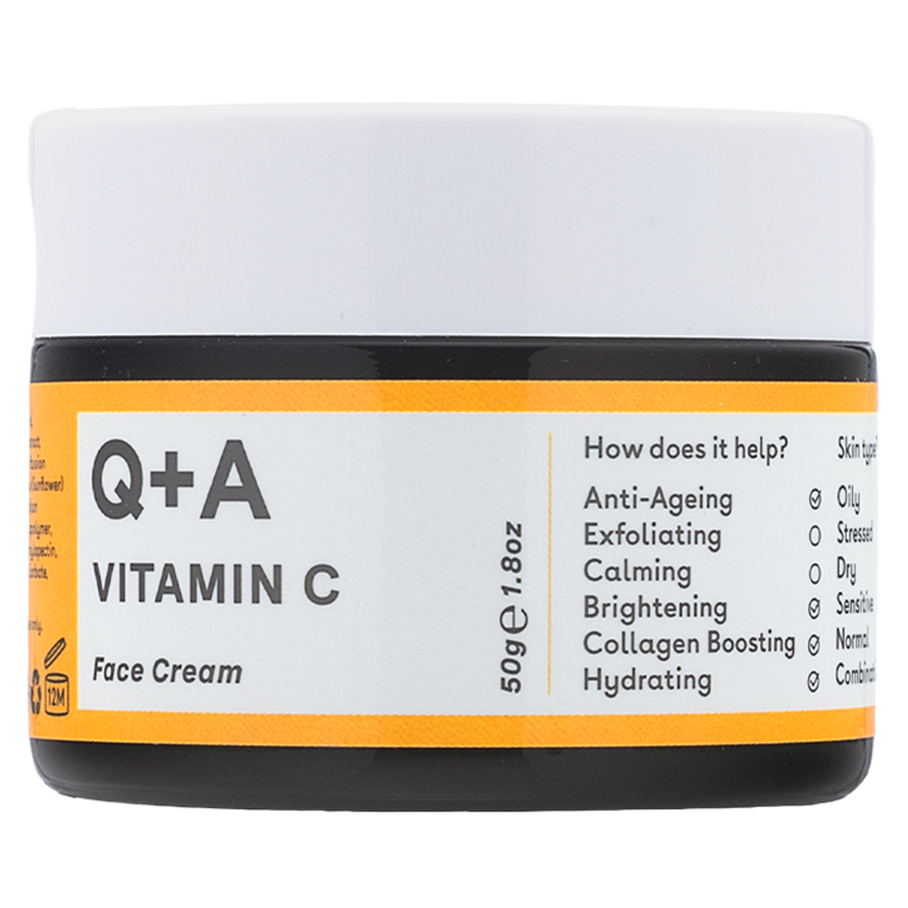 2e product 50% korting op Q+A natuurlijke verzorging