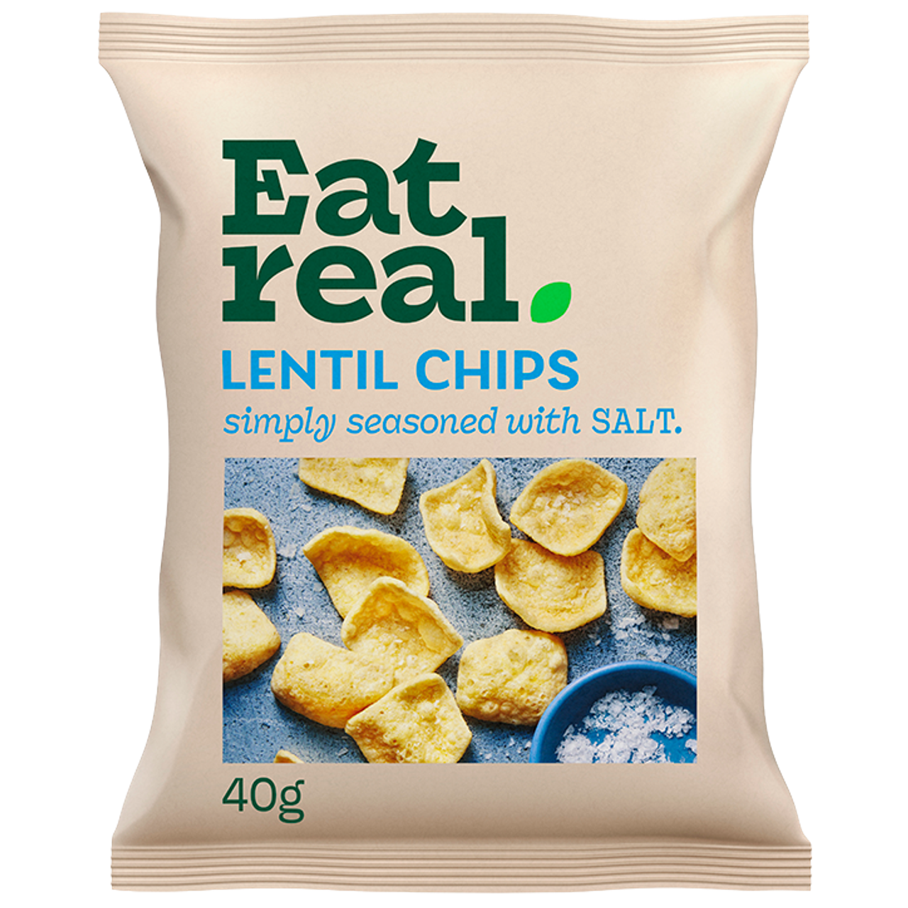 Eat Real Lentil Chips Salt - 40g