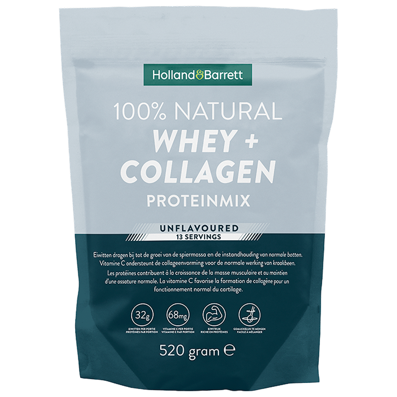Holland & Barrett 100% Natural Whey Protein Collagen - 500g