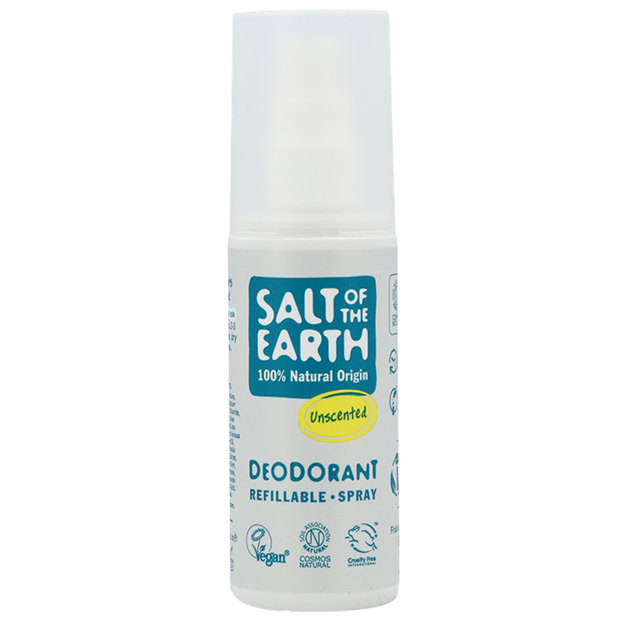 Salt of the Earth Unscented Natural Deodorant Spray - 100ml
