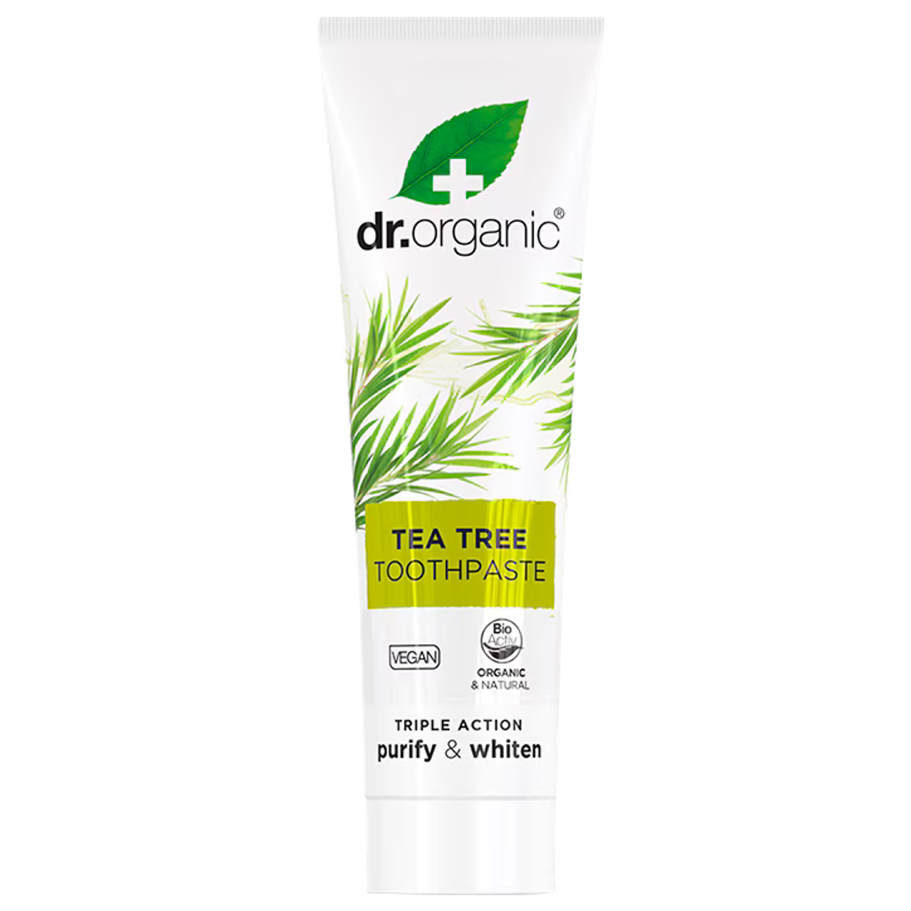 Dr. Organic Tandpasta Triple Action Tea Tree - 100ml