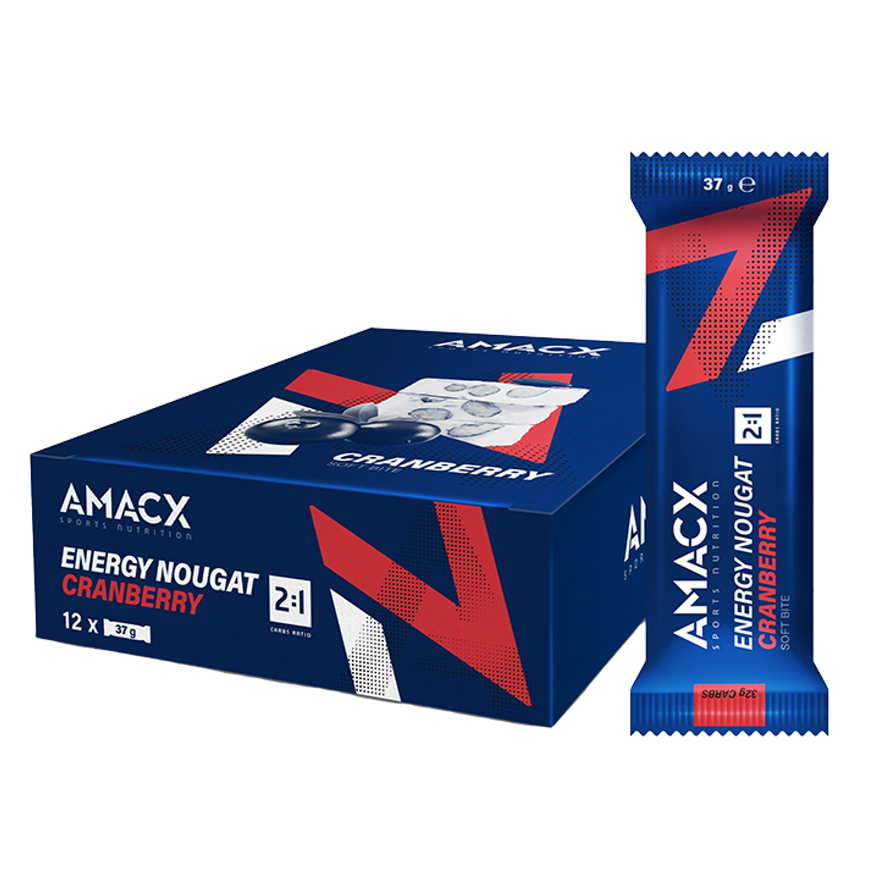 Amacx Energy Nougat Cranberry - 12x37g