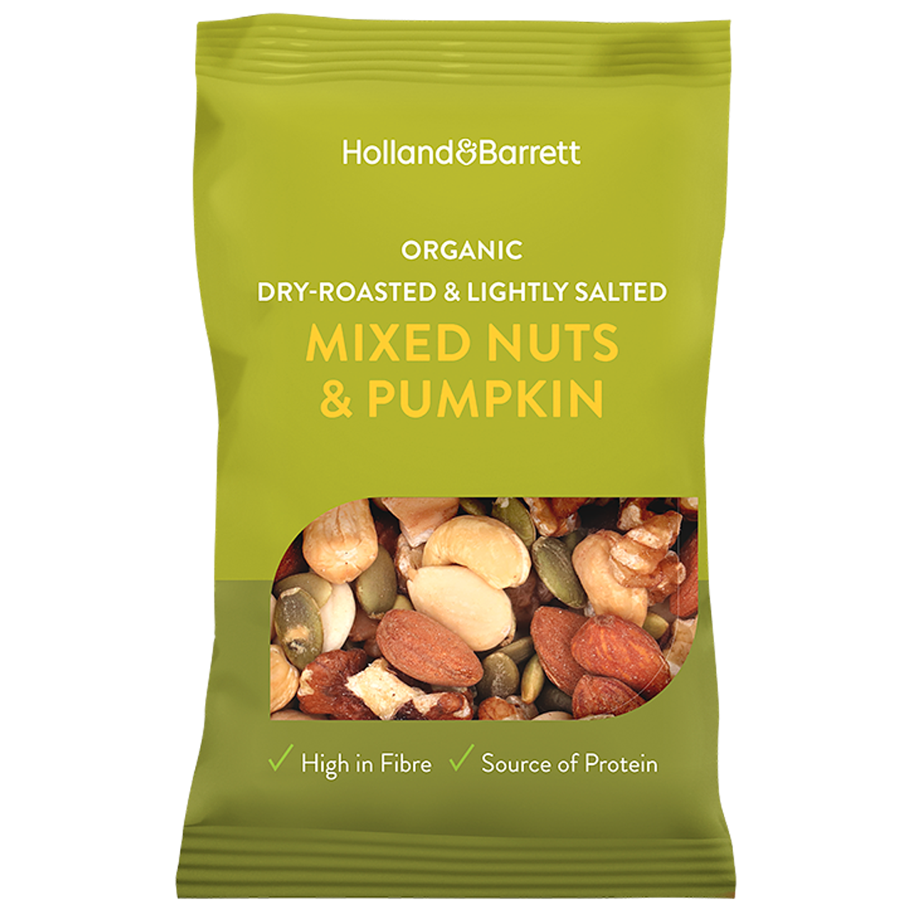 Holland & Barrett Notenmix Walnoot, Amandel, Cashew & Pompoenpit BIO - 35g