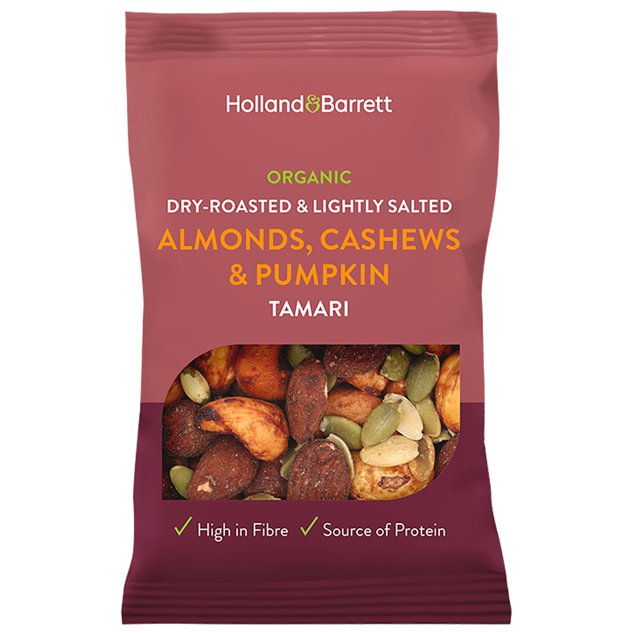 Holland & Barrett Notenmix Amandel, Cashew & Pompoenpit Tamari BIO - 35g