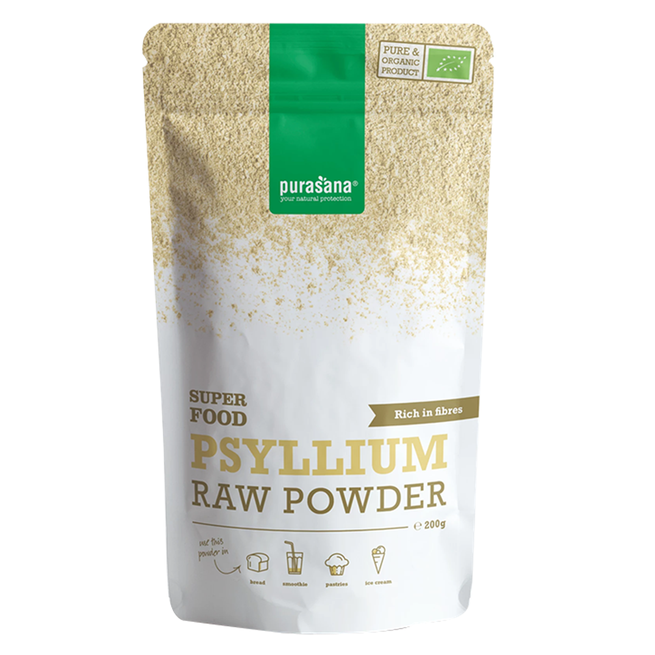 Purasana Psyllium Raw Powder - 200g