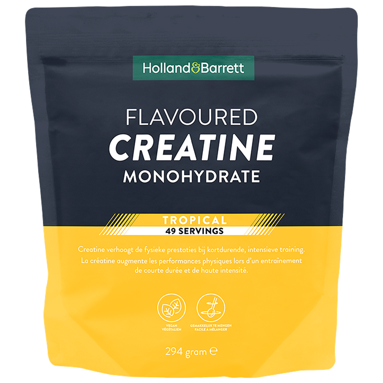 Holland & Barrett Flavoured Creatine Monohydraat Tropical - 294g