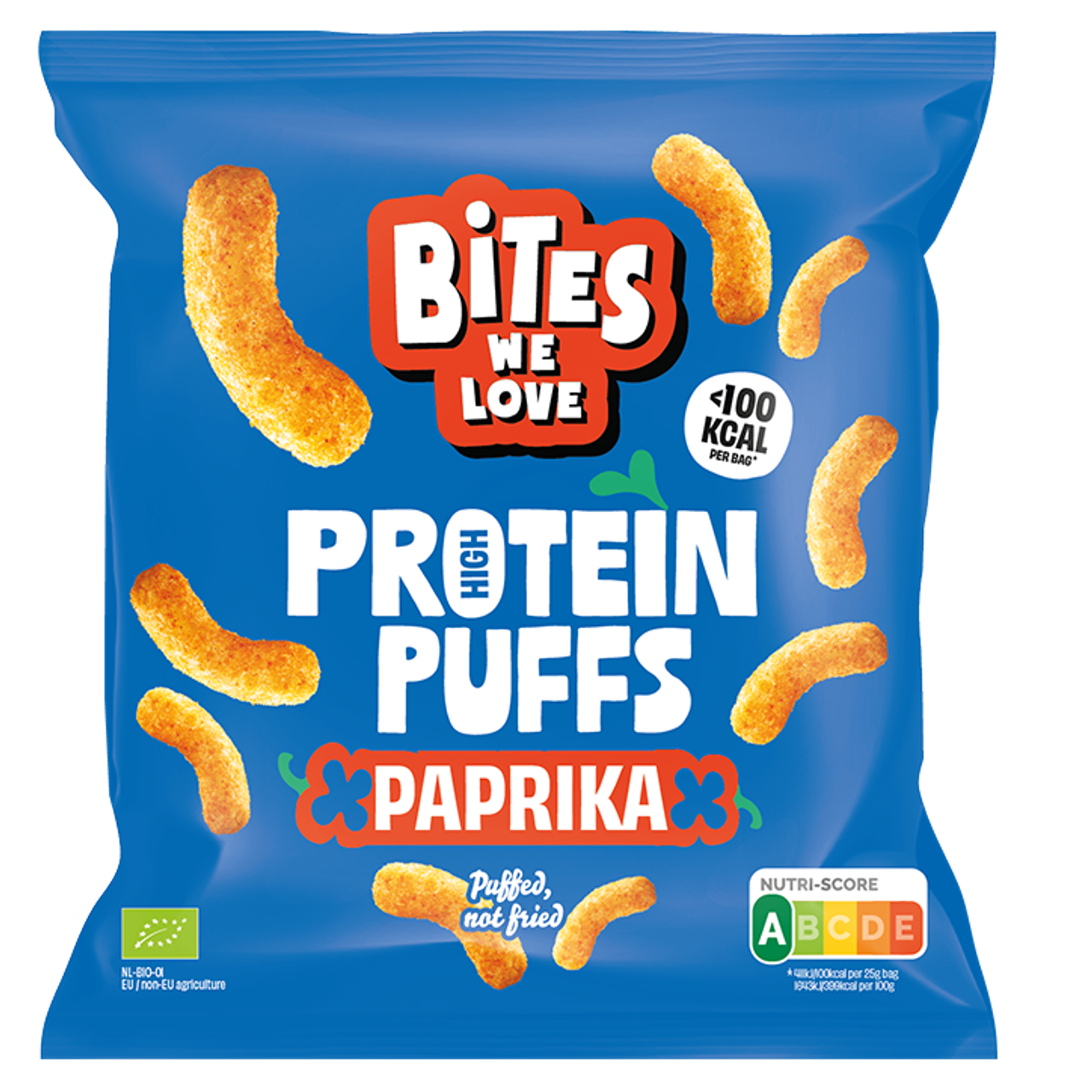 BitesWeLove Paprika Protein Puffs - 25g