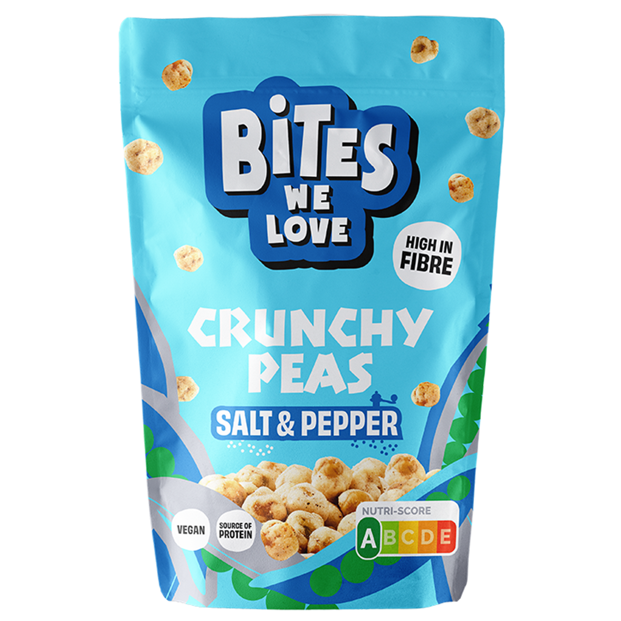 BitesWeLove Crunchy Peas Sea Salt & Black Pepper - 100g