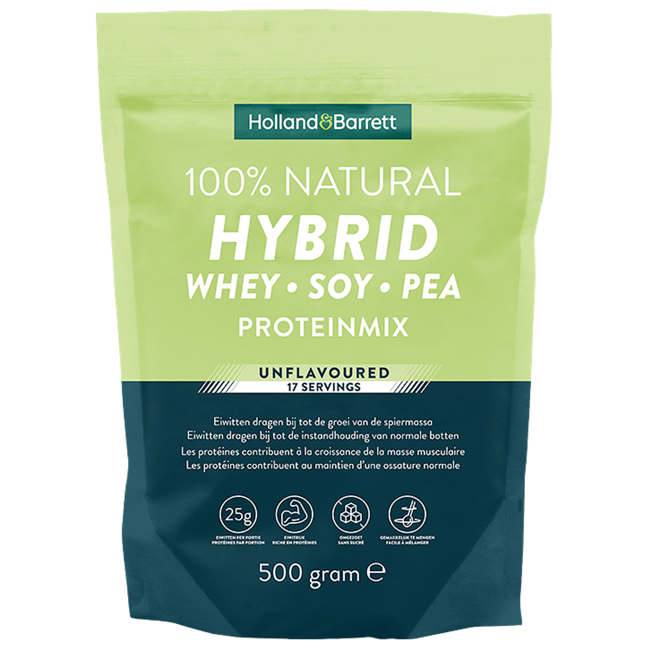 Holland & Barrett 100% Natural Hybrid Proteinmix Unflavoured - 500g