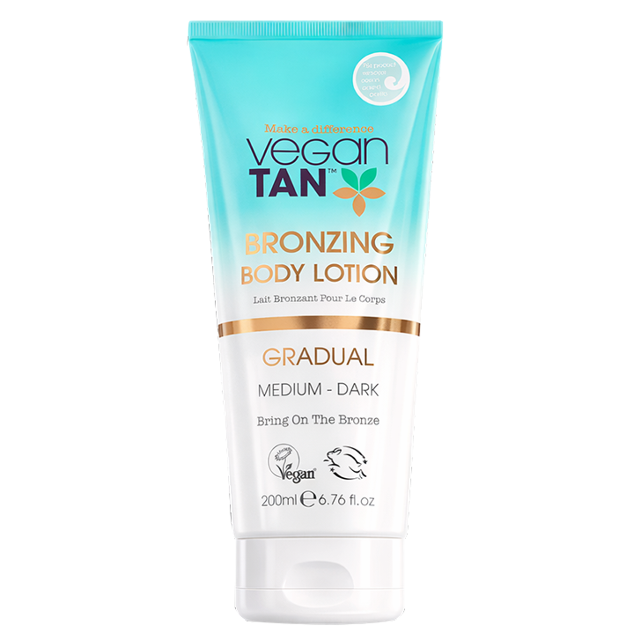 VeganTan Gradual Bronzing Body Lotion Medium to Dark - 200ml