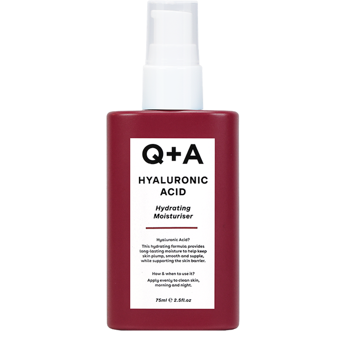 Q+A Hyaluronic Acid Hydrating Moisturiser - 75ml