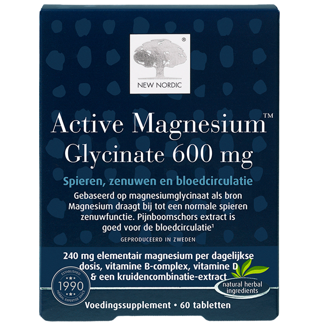 New Nordic Active Magnesium™ Glycinate 600 mg - 60 tabletten