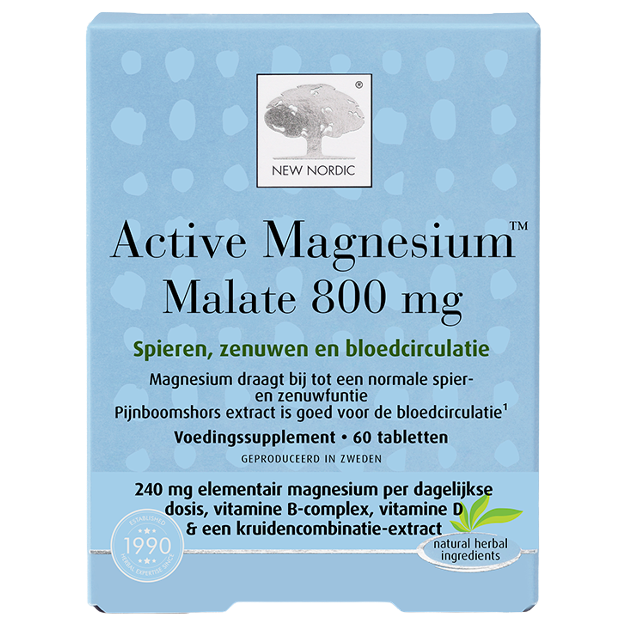 New Nordic Active Magnesium™ Malate 800 mg - 60 tabletten