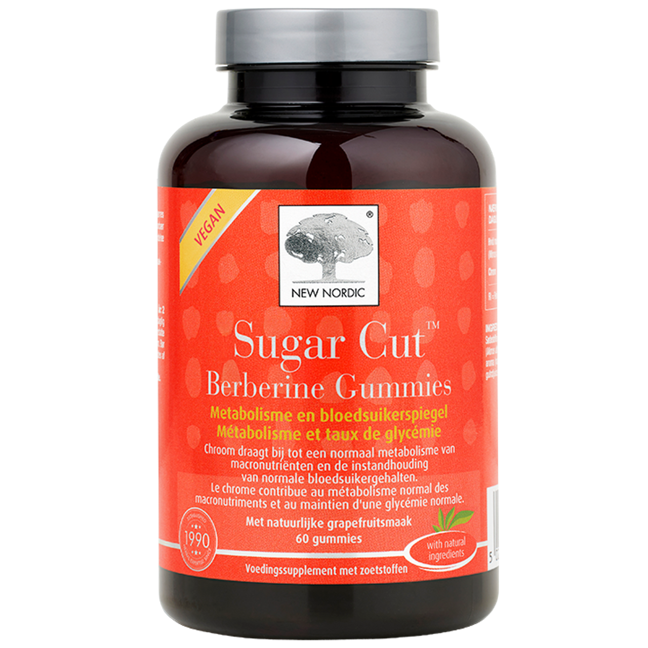 New Nordic Sugar Cut Berberine Gummies - 60 gummies