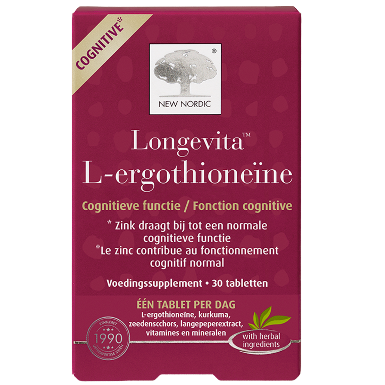 New Nordic Longevita™ L-Ergothioneine - 30 tabletten