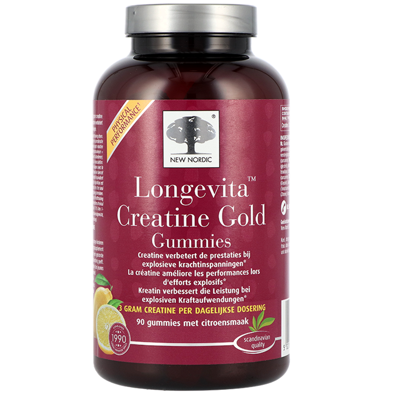 New Nordic Longevita™ Creatine Gold Gummies - 90 gummies