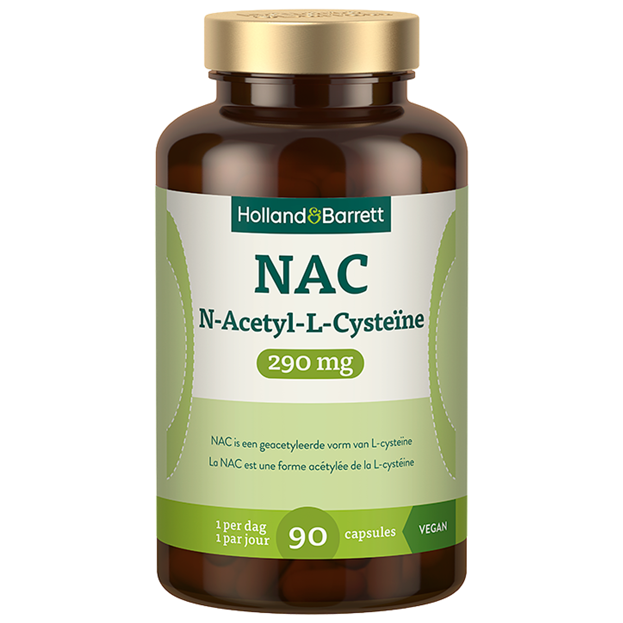 Holland & Barrett NAC N-Acetyl-L-Cysteïne 290 mg - 90 capsules
