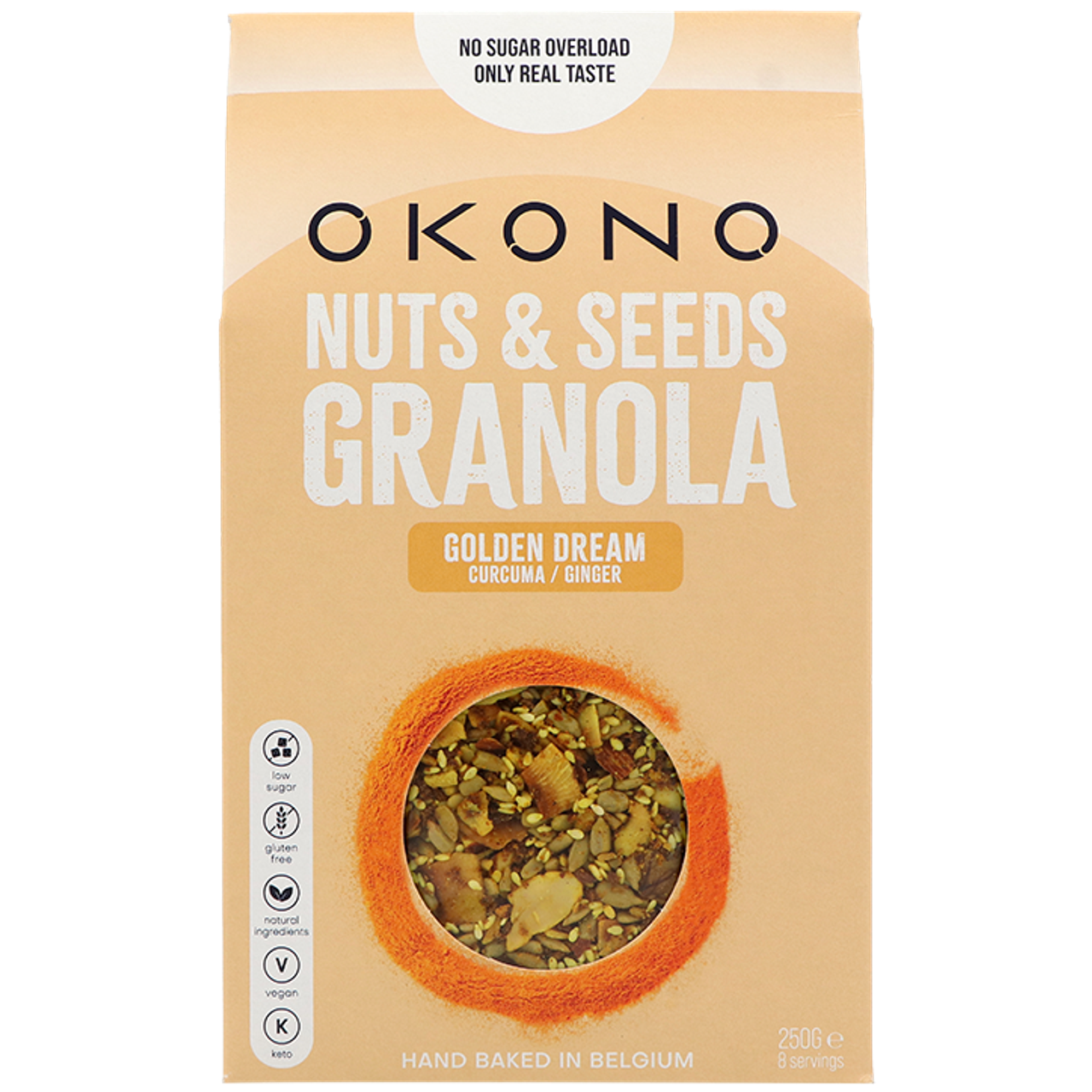 OKONO Nuts & Seeds Granola Golden Dream Curcuma & Ginger - 250g