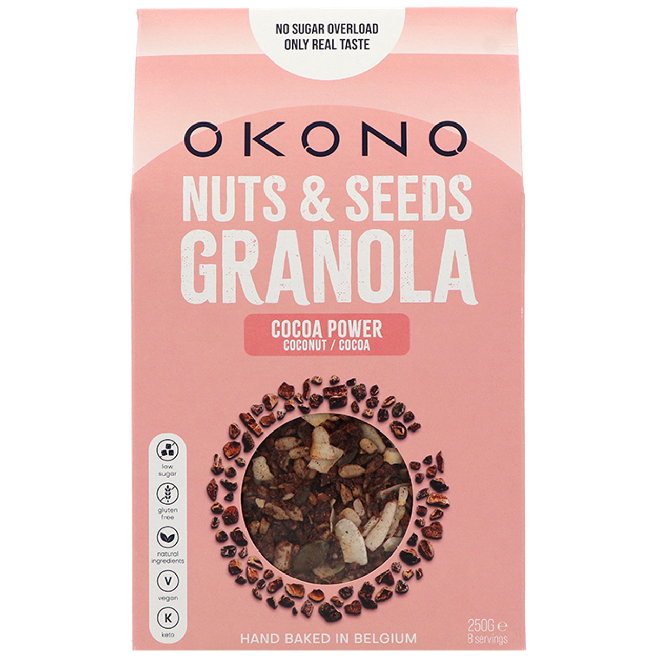 OKONO Nuts & Seeds Granola Cocoa Power Coconut & Cocoa - 250g