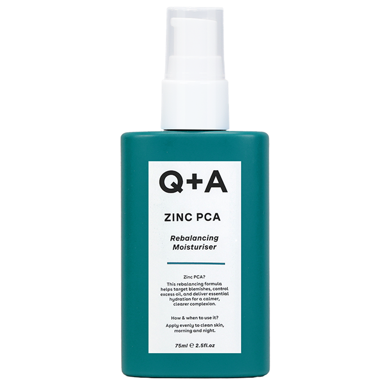 Q+A Zinc PCA Rebalancing Moisturiser - 75ml